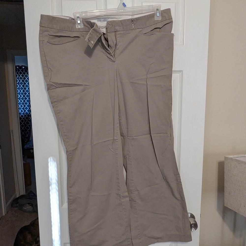 Fashion Bug Taupe Trousers